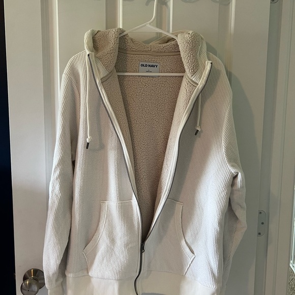 Old Navy Beige Sherpa Jacket - Picture 1 of 3